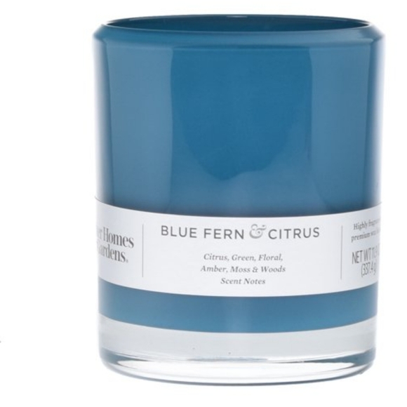 Better Homes & Gardens Blue Fern & Citrus 12oz Scented 2-wick Candle - Picture 1 of 9